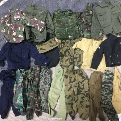 Lot 5/10/15PCS 1:6 Scale Soldier Camo Desert Uniforms Accessory Set for US Germany WWII Military 12'' The Ultimate Figures