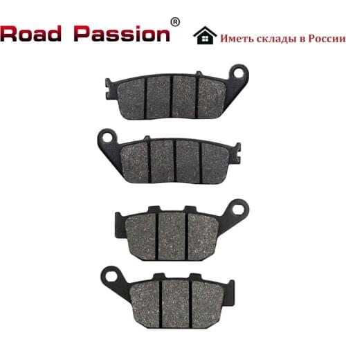 Road Passion Motorcycle Front Rear Brake Pads For Honda CBR250 CBR300 CB500 VTR250 NC700X NC750 NC750X FMX650 XL600 Transalp