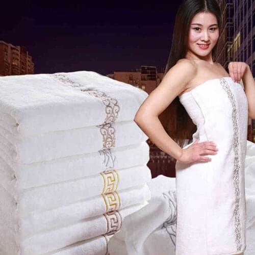 Luxury Hotel Bath Towels White For Adults Cotton Toalha Banho Quick Drying Women Towels Bathroom Cotton Towel Large Men QQC142
