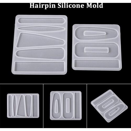Hairpin Silicone Molds Epoxy Resin Casting Molds Jewelry Making Mould DIY Crafts Accessories Jewelry Making Tools