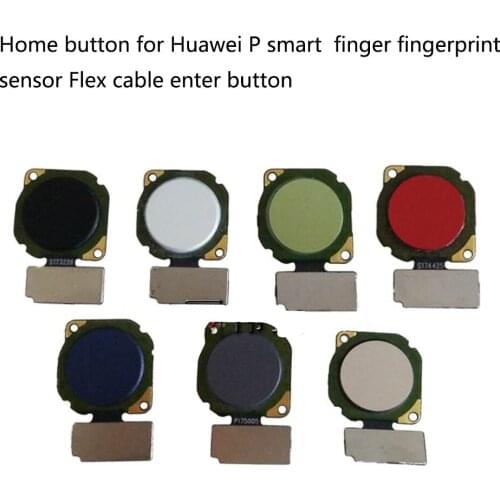 For Huawei P Smart FingerPrint Button FIG LX1 L21 L22 Touch ID Sensor For Huawei P Smart FingerPrint Home Key Flex Cable Replace