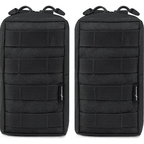 2 pcs Tactical Bag MOLLE Accessory EDC Utility Tools Pouch Outdoor Pocket Bags Military Waist Fanny Camping Army Bags