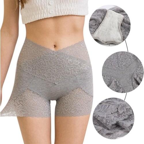 Plus Size Women Safety Pants Sexy Lace Under Skirt Anti Chafing Thigh Safety Shorts Ladies Pants Underwear Large Size Shorts