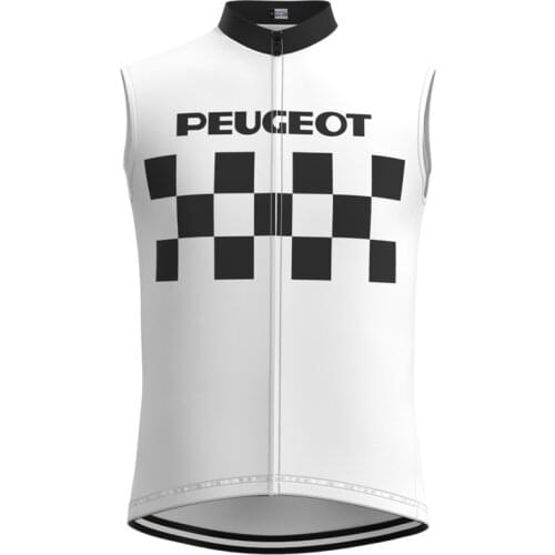 1986 Racing Go Pro Team Man Retro White Cycling Jersey Sleeveless Clothing Triathlon Mtb Bike Jersey maillot ciclismo hombre