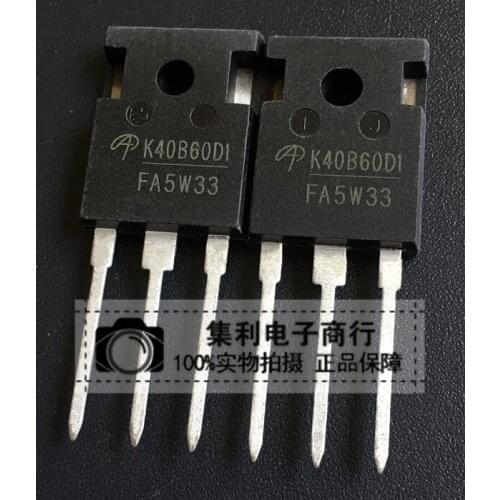 5pcs/lot K40B60D1 AOK40B60D1 TO-247