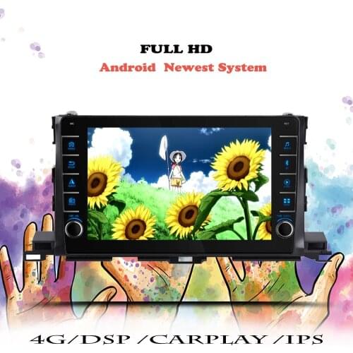 Car Radio For Toyota Highlander 3 XU50 2013 - 2017 2018 2019 2020 Navigation GPS Android 10 DVD Multimedia Player Tape Recorder