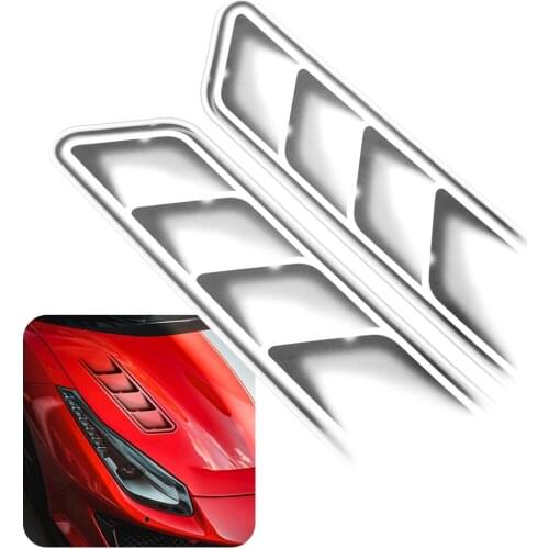 Car Styling 3D Fake Vents Decorative Stickers For Opel Zafira A B Vauxhall Corsa C Cambo D Vauxhall Corsa 3 Van