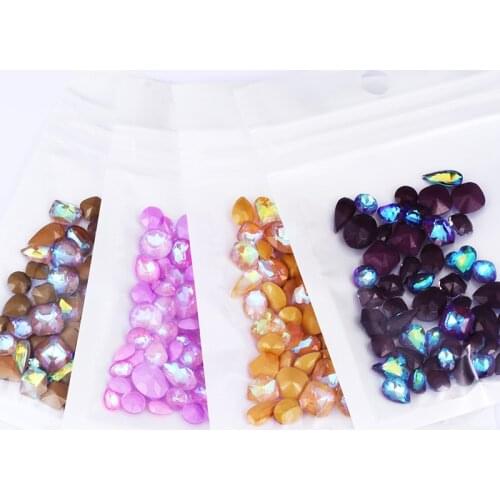 Glitter Diamond Mixed Color K9 Crystal Diy Rhinestones for Glass Strass Nail Art Decoration for Craft Garment Beads DIY Jewelry