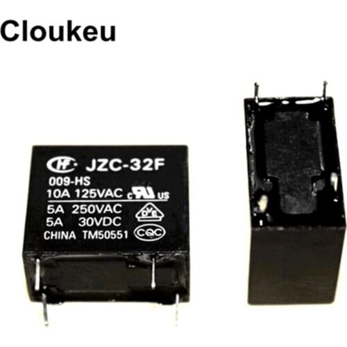 JZC-32F-009-HS3 9V 5A Relay DIP4 HF32F-009-HS3