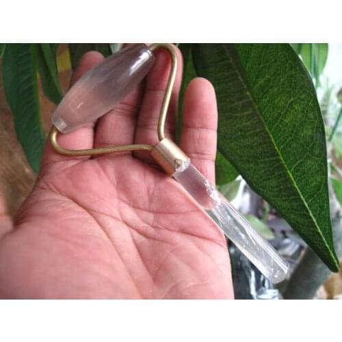 NATURAL QUARTZ CRYSTAL MASSAGER WAND POWERFUL HEALING