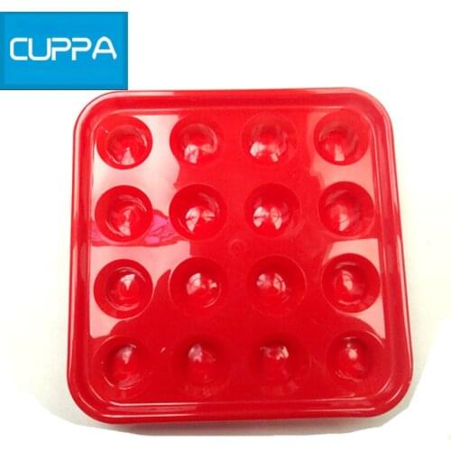 New Arrival Cuppa Pool Plastic 16 Holes Tray Billiard Table Ball Storage Holder Four Colors China