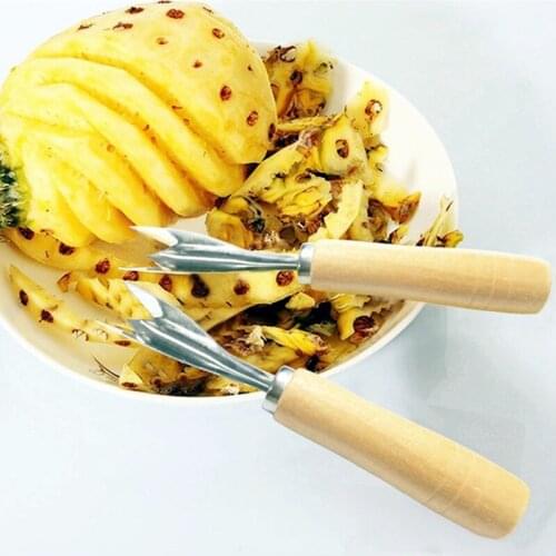 Stainless Steel Pineapple Peeler Easy To Use Long Handled Pineapple Knife Cutter Corer Slicer Kitchen Accessories Dropshipping