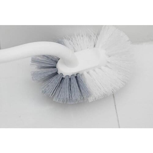 Toilet Brush with Long Handle Hangable Nylon Bathroom Cleaning Brush for Toilet Bathroom Products Accessories Home Clean Tools