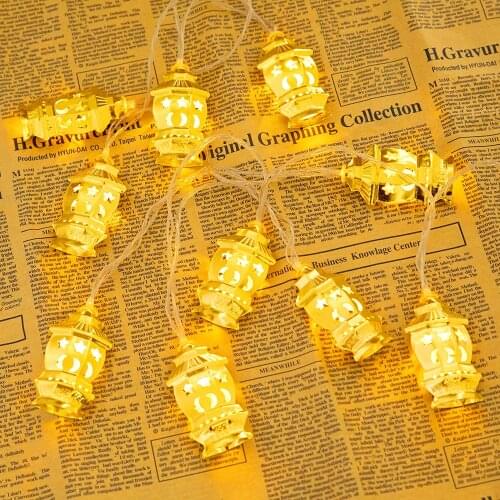 Led Lights Festival Moon String Lights Indoor Lighting Ramadan LED Star String Lights LED for Decoration Christmas Fairy Lamps