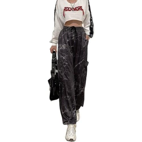 2021 Spring Women Sweatpant Fashion Chic Tie Dye Pant Casual Loose Streetwear Jogger Pants