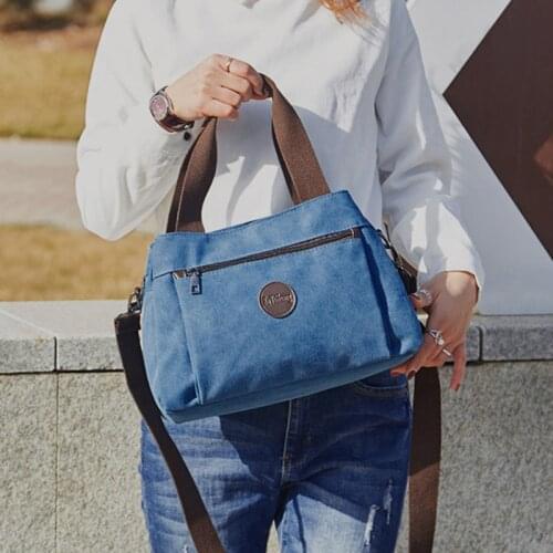 Vintage Canvas Handbags Canvas Literary And Artistic Womens Shoulder Bag Simple Solid Color Buckle Handbag Bucket Cloth Bag