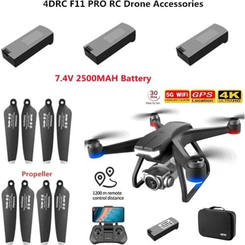4DRC F11 PRO 5G GPS RC Drone Spare Parts 7.4V 3000MAH For 4DRC F11 PRO RC Quadcopter Accessories F11 PRO Propeller F11 Battery