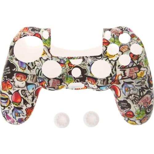 For Playstation 4 PS4 Pro PS4 Slim Gamepad Protect Silicone Gel Guards Soft sleeve Skin Grip Cover Case Grip Cap