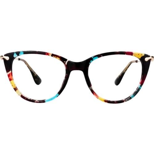 Zeelool Chic TR90 Lightweight Cat Eye Glasses for Women Clement FX0052