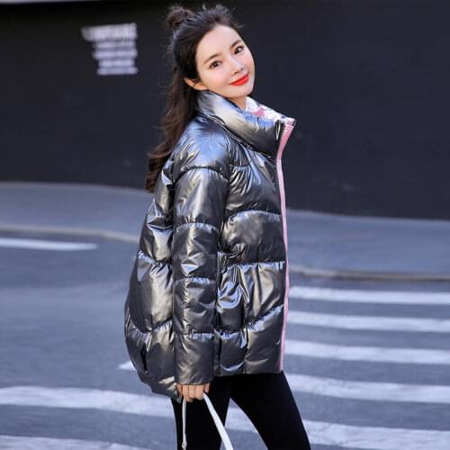 Winter Jacket Women White silk wadding none Hooded loose women Fashion Puffer Jacket