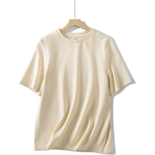 2021 Summer New design Solid Basic Women T shirt Female Tees Casual Top