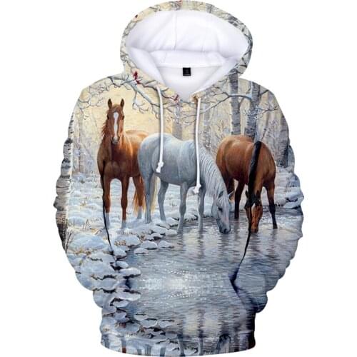 Animal Dinosaur Horse Chicken 3D Hoodies Sweatshirts Boys/Girls Long Sleeve Hoodie Fashion Casual Funny Child Street Pullovers
