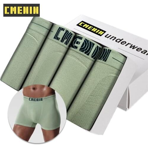 4Pc/lot High Quality Breathable Sexy Men Underwear Boxer Shorts Print Trunks Mens Boxershorts Underware Boxers Sexi CM001