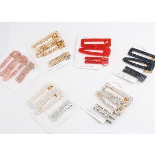 4pcs/set Girls Simple Hairpins Duckbill Clip Hair Ornament Bangs Hair Clips Barrette Styling Tools Headress Hair Accessories