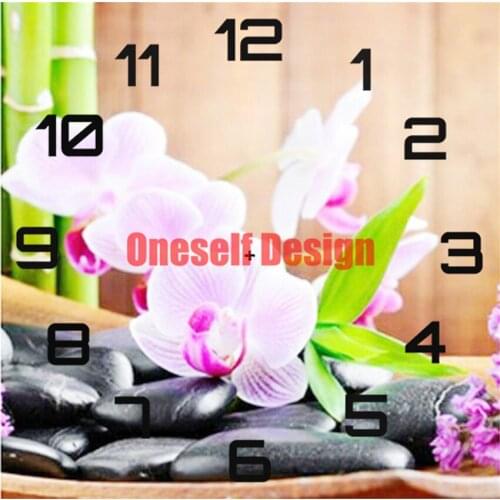 5d diamond painting full square clock flower diamond art kit clock diy frame decoration home diamond mosaic rhinestone pictures