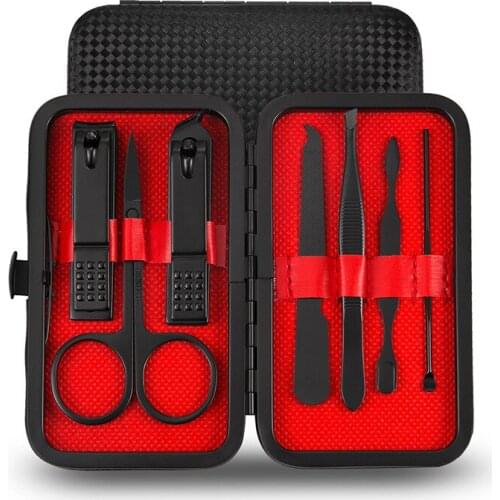 7/8/10pcs/set New Manicure Nail Clippers Pedicure Set Portable Travel Hygiene Kit Stainless Steel Nail Cutter Tool Set