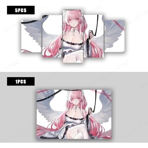 Anime Girl Posters Maid Girls Poster Sexy Camvas Pictures CARTOON JAPANESE Wall Art Decor Painting