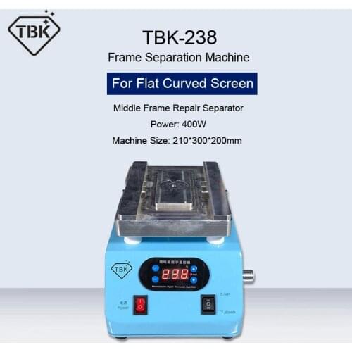 TBK-238 Phone Glass Rear Cover Automatic Separator Machine For iphone 8 8Plus X XS XR Broken Back Glass Maintenance Removing