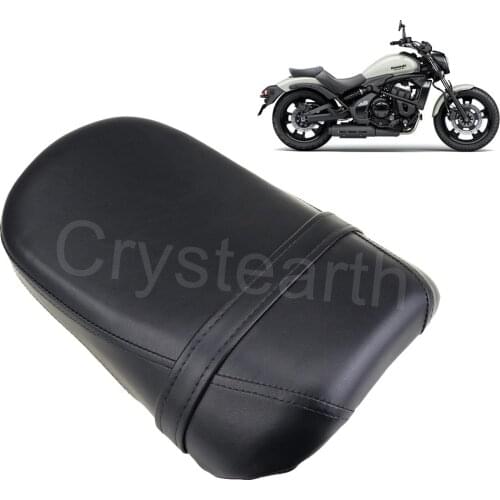 Black Motorcycle Accessories Passenger Rear Seat Cover Pillion Seat Pad Cushion For Kawasaki Vulcan 650 VN650 2015 2016 2017