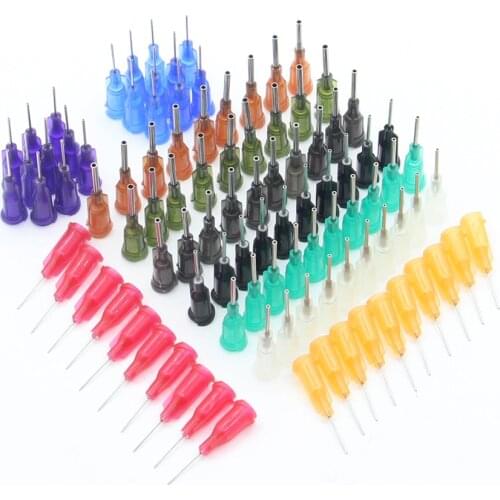 100PCS 10 Models Availlable Steel Dispensing Tapered Pinhead Glue Liquid Dispenser Needles for Dispenser Controller
