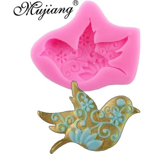 Dove Peace Resin Clay Candy Molds Fondant Chocolate Mold Silicone Cake Moulds Sugarcraft Cake Decorating Tools XL160