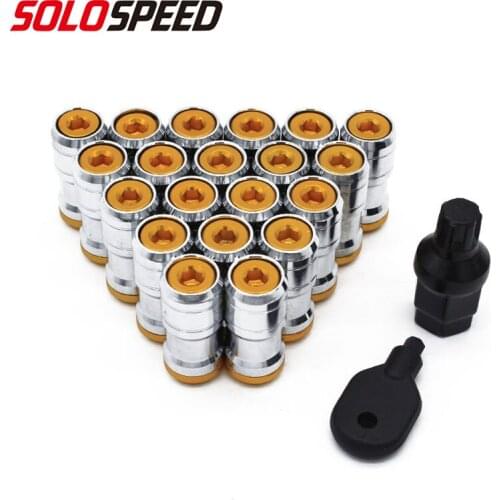 Racing wheel nuts with lock anti-theft wheel Lug nuts M12x1.5 / M12x1.25