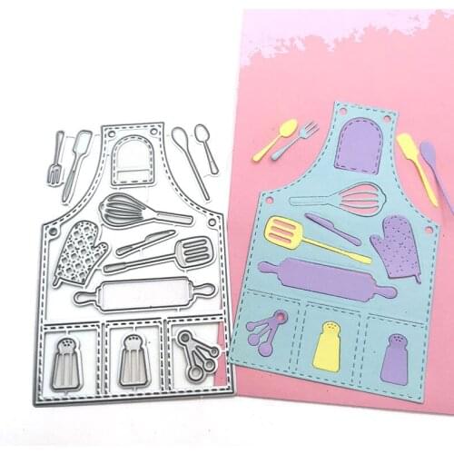 Kitchen Tools Clothes Metal Cut Dies Stencils for Scrapbooking Stamp/Photo Album Decorative Embossing DIY Paper Cards
