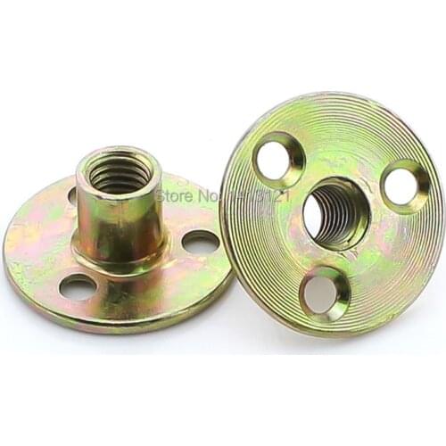 M6 M8 M10 screw Iron plate nut furniture nut three-hole nut pair lock nut fastener repair hardware part