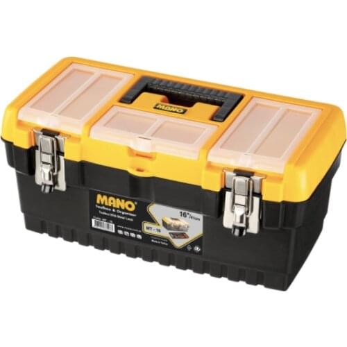 Mano Grip Metal Ziplock Tool Box 16 "