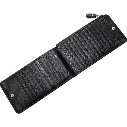 Fashion Clutch Male Zipper Money Wallet Men Clutch Bag Genuine Leather Men Wallets Phone Card Holder Man Wallet Long Purse