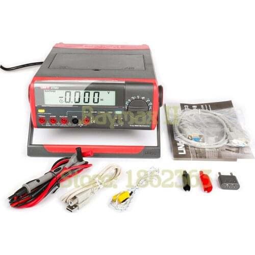 UNI-T UT803 5999 Counts Auto-Range True RMS Bench Type Digital Multimeter with RS232C/USB Interface, LCD Backlight, Data Hold