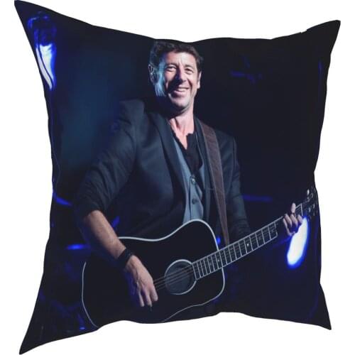Patrick Bruel Pillows Pillow Case Satin 60X60Cm Bed Cushion Dorm Room Decorative Pillow Hair Pillow Cover Pillowcase