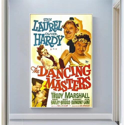 CP1193 The Dancing Masters Classic Hot Movie Print Silk Fabric Poster Indoor Wall Art Decor Gift