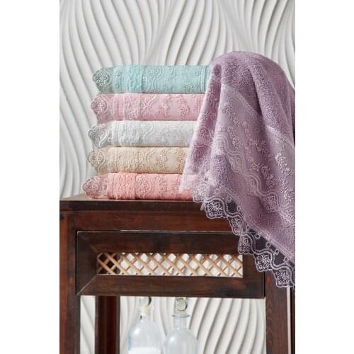 Face Towel Lace Guipure 6 Pieces 50 * 90 Bath Towel For Home