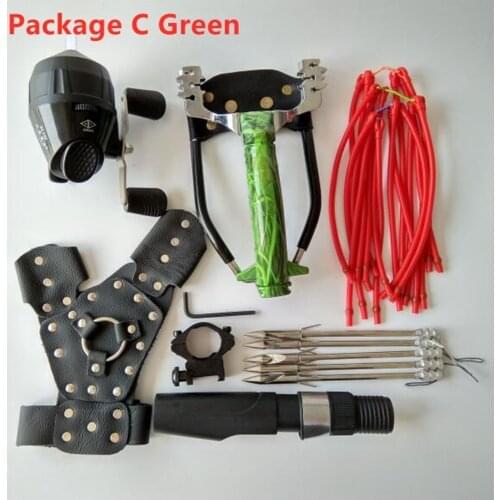 Professional Hunting Fishing Slingshot Shooting Catapult Bow with Fishing Reel Sling Shot Catapult Crossbow Bolt Shooting Fish