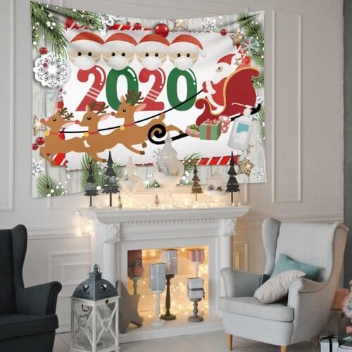 Christmas Tapestry Wall Hanging Party Decor Functional Picnic Cloth Towel Beach Large Area Dirt-resisting Chic Home Ornaments