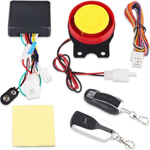12V Remote Control Scooter Motorcycle Security Alarm System Speaker 125db Cutting Line Protection Anti-Theft Alarm Motorbike
