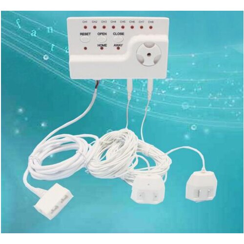 Smart Home Water Leakage Alarm System WLD-806 with 3pcs Water Sensor Cable Wire and 1pc DN15 Auto Shut-off Valve