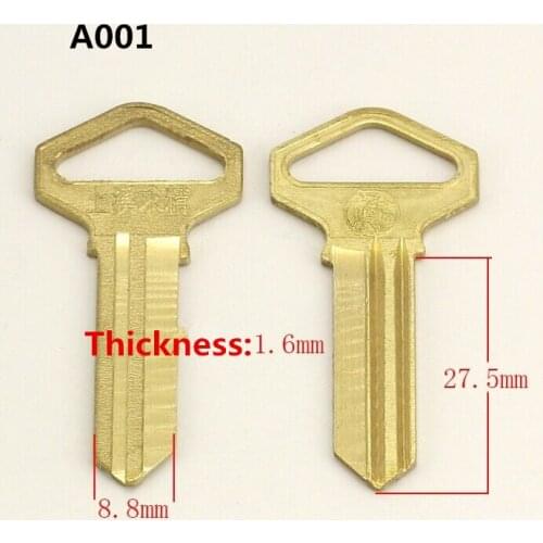 SYM Locksmith Tools/House Door Key Blank A001 Empty Blank Key(25pcs/lot)