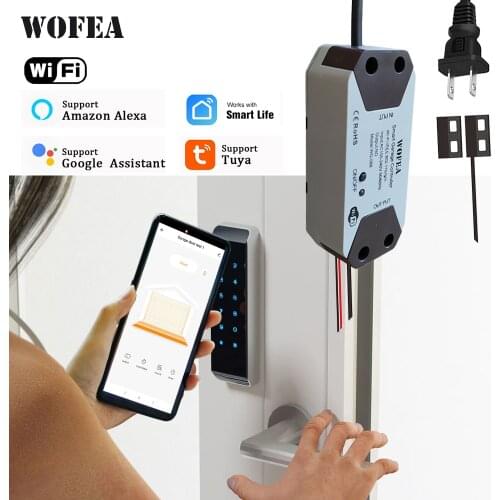 Wofea Smart Wifi Door Access Opener Open Your Door By Phone Real Time Message Push For Door Opened & Closed Alexa Google Home